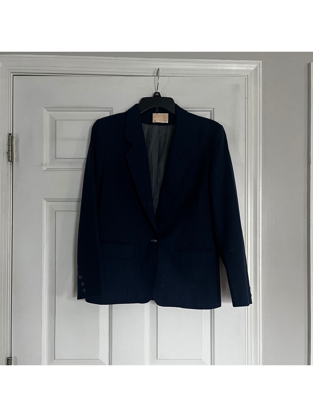 Pendleton Women's Navy Blue Virgin Wool Blazer Size 10